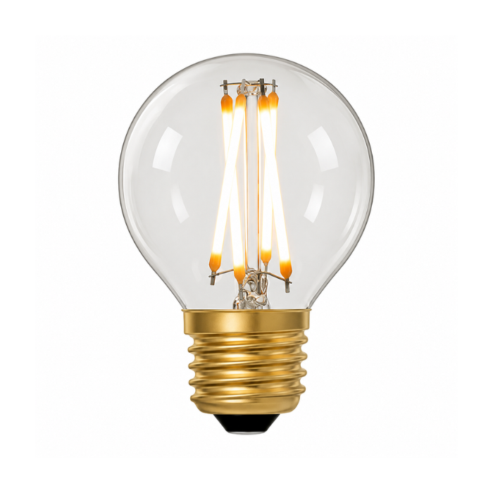 Zico G45 LED Filament Golfball Bulb E27 4W 2200K Soft Warm 320lm Dimmable Clear | 30W Equivalent | CRI 95+